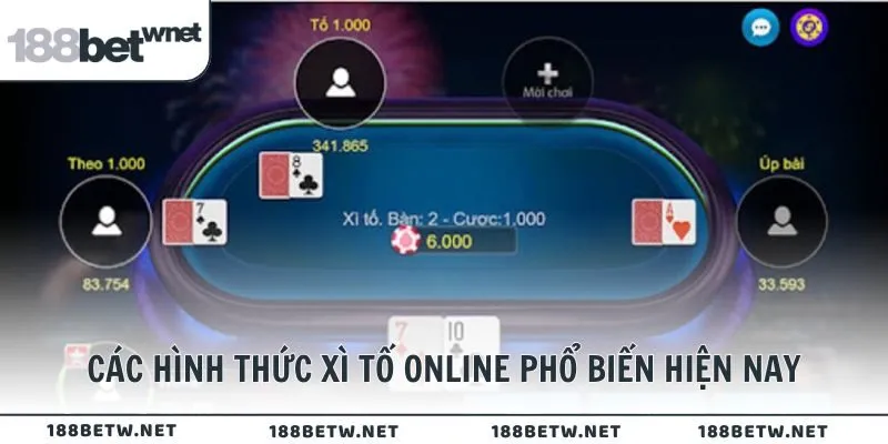 Các hình thức Xì Tố online phổ biến hiện nay