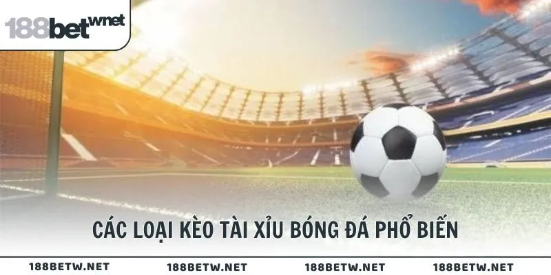 Các loại kèo tài xỉu bóng đá phổ biến cho thành viên 188BET