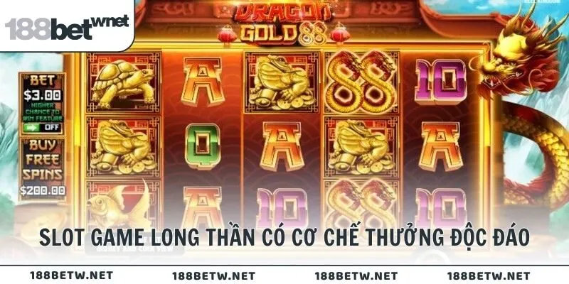 Slot game Long Thần có cơ chế thưởng độc đáo